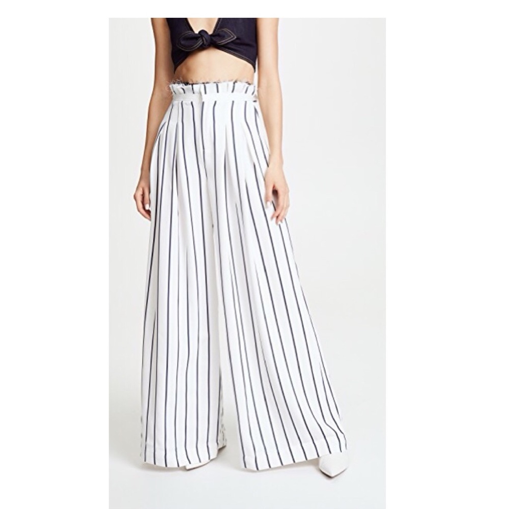 Kendall + Kylie Striped Palazzo Pants